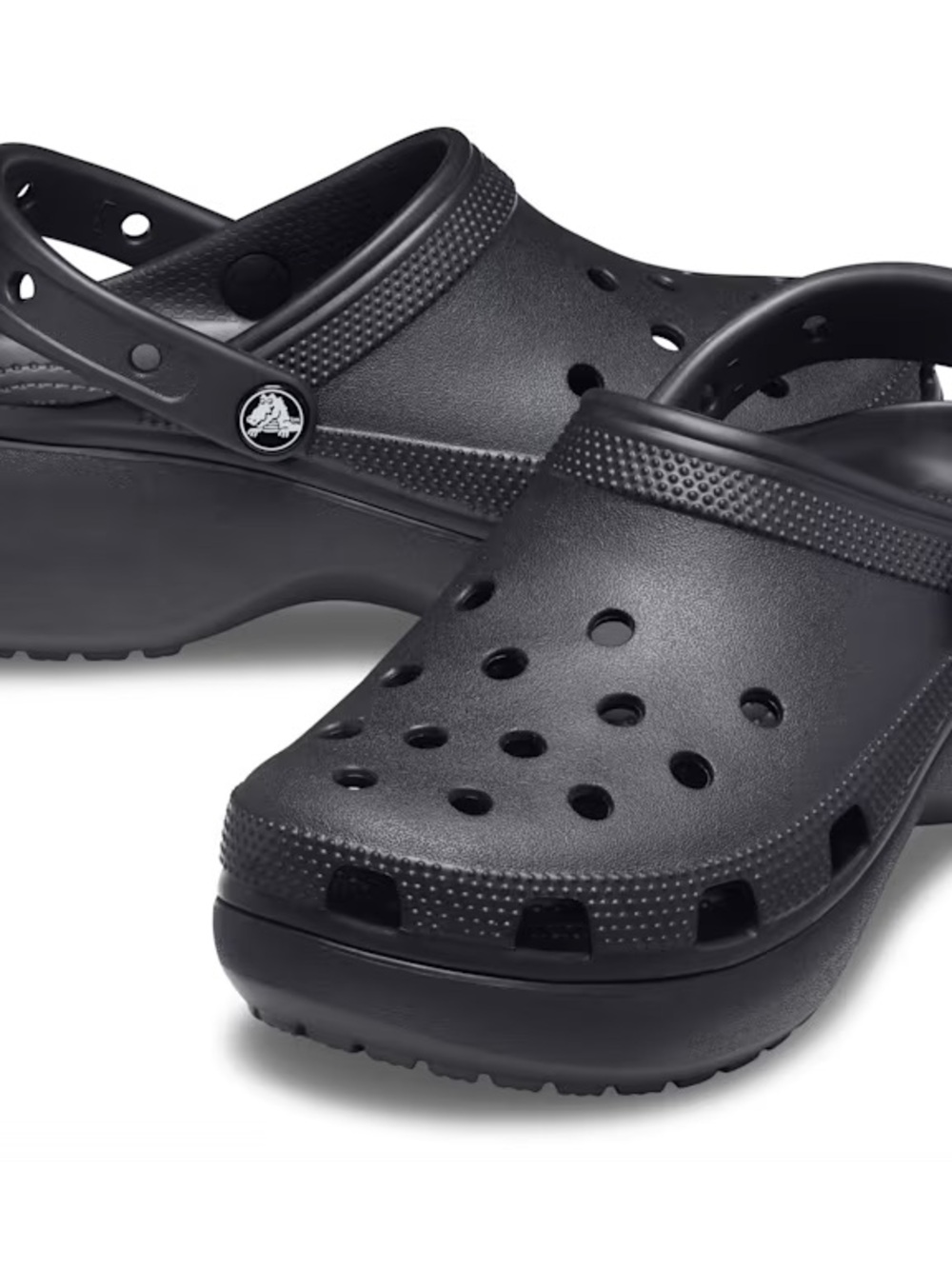 Women’s Classic Platform Croc Slip-On Clog - Black